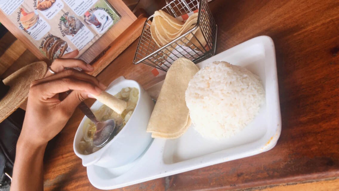 Escabeche from Cahal Pech Village Resort in San Ignacio, Belize.
