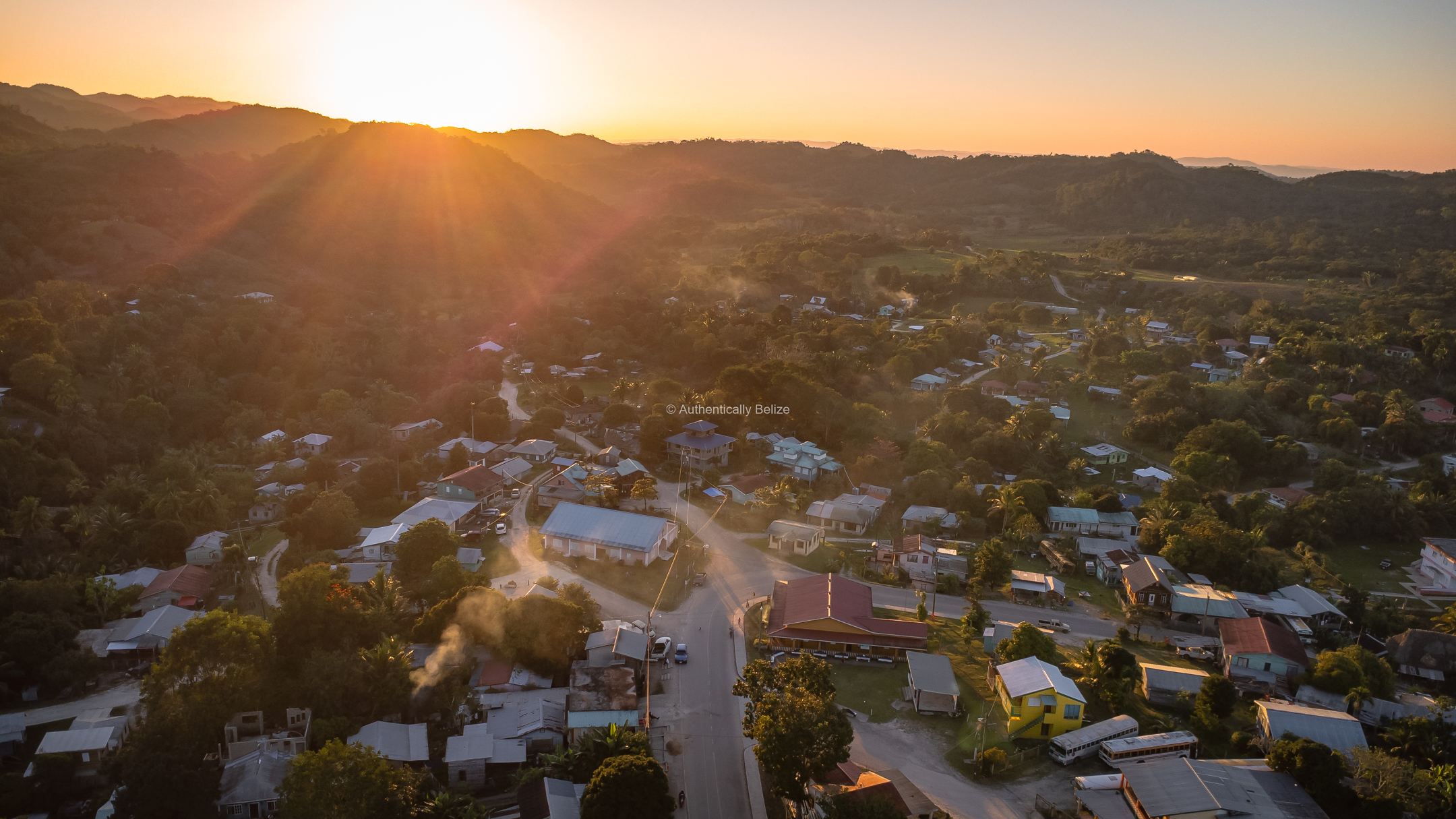 San Antonio Village, Cayo. A Drone Shot