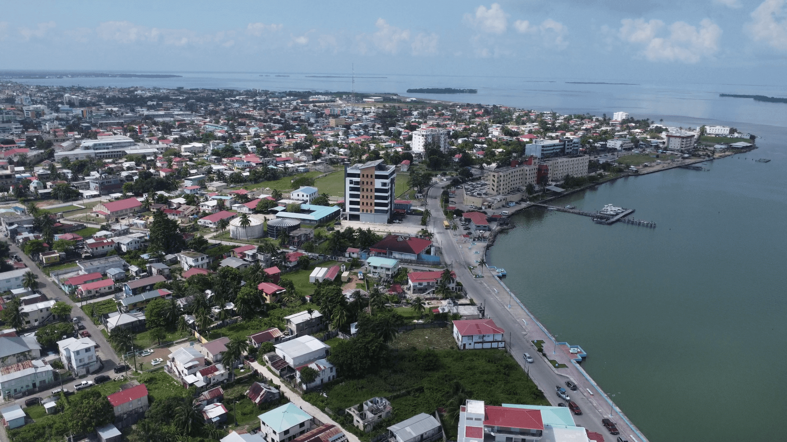 Belize City Drone Capture