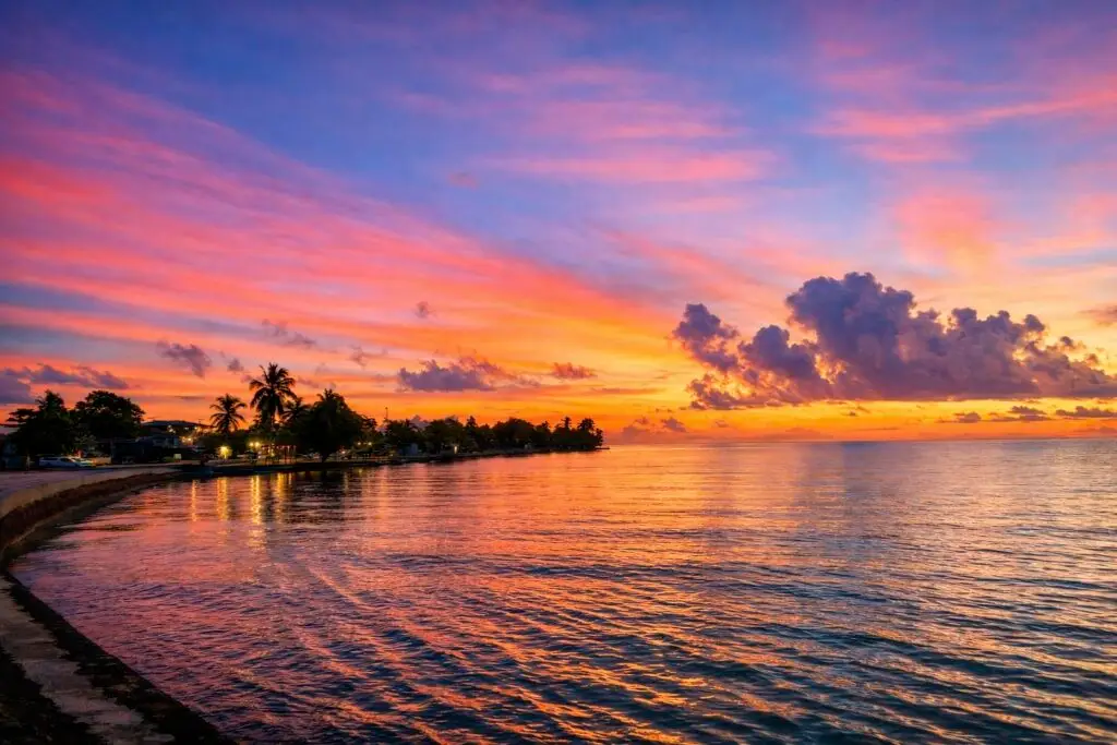 Sunset in Sartenja Corozal