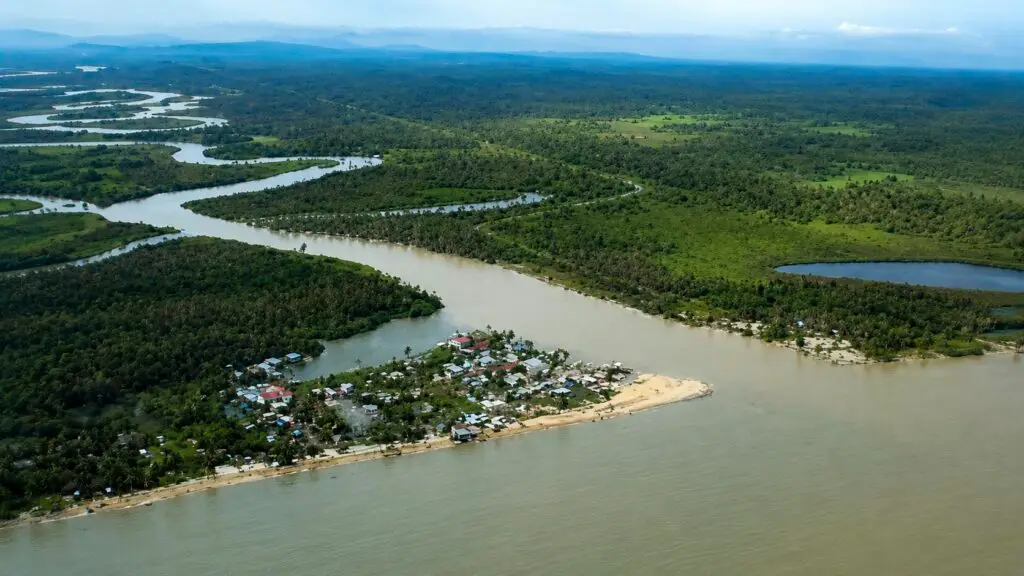Monkey River Drone Shot